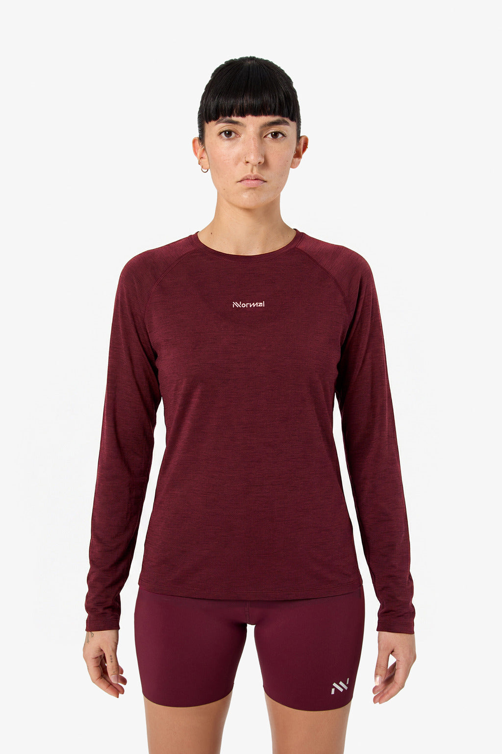 NNormal Merino Long Sleeve 02 W Burgundy  by Nnormal