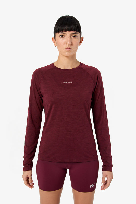 NNormal Merino Long Sleeve 02 W Burgundy  by Nnormal