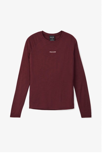 NNormal Merino Long Sleeve 02 W Burgundy  by Nnormal