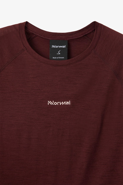 NNormal Merino Long Sleeve 02 W Burgundy  by Nnormal