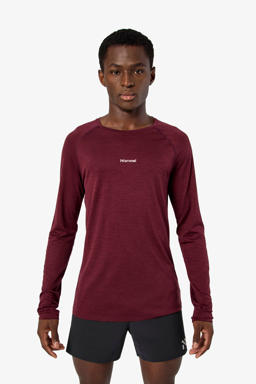 NNormal Merino Long Sleeve 02 Burgundy  by Nnormal