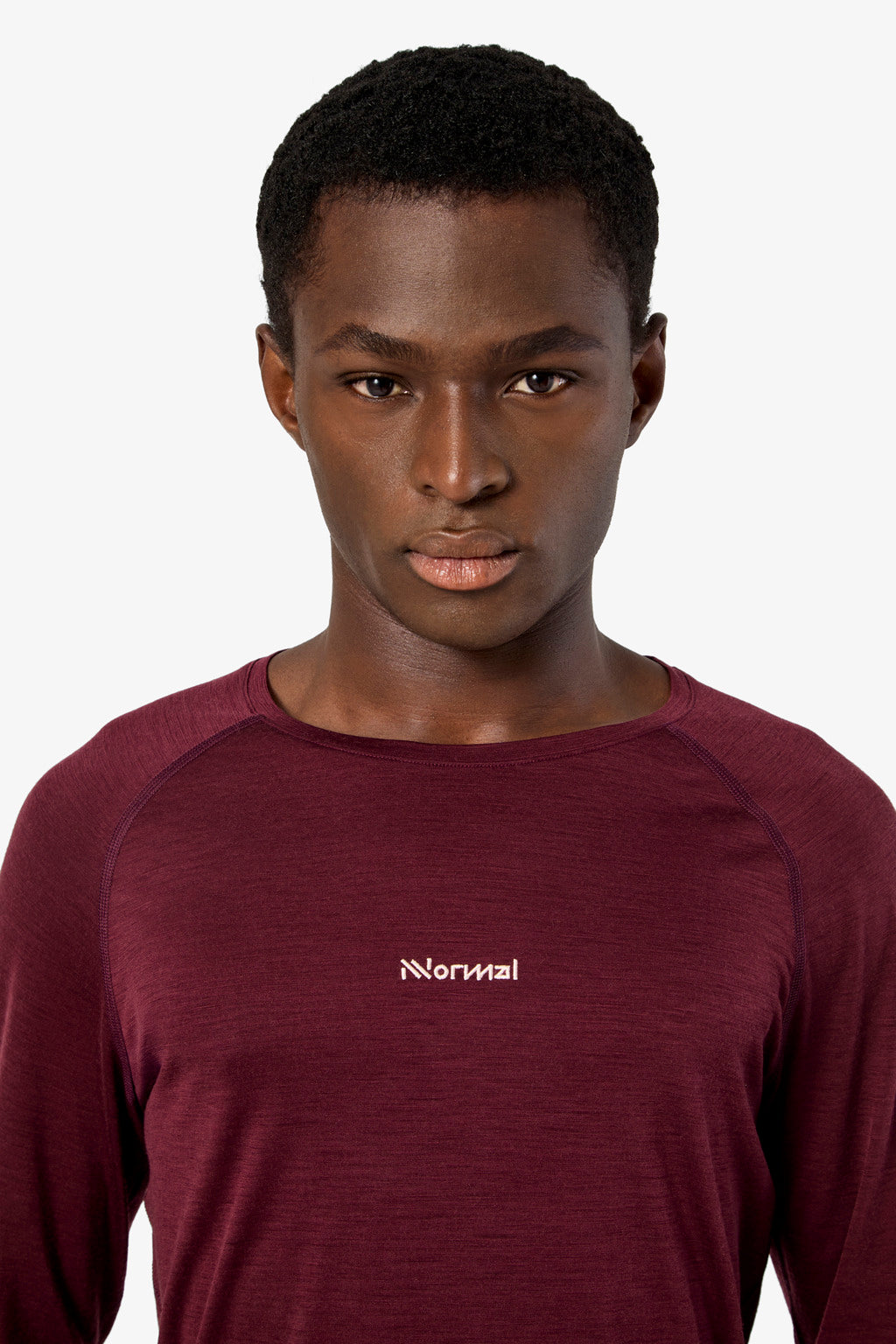 NNormal Merino Long Sleeve 02 Burgundy  by Nnormal