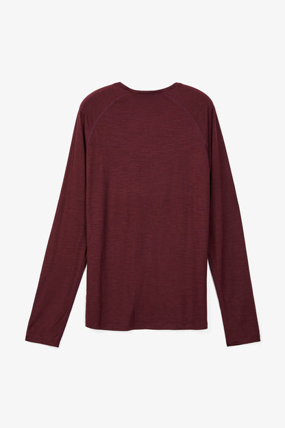NNormal Merino Long Sleeve 02 Burgundy  by Nnormal