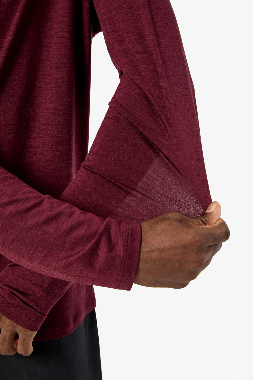 NNormal Merino Long Sleeve 02 Burgundy  by Nnormal