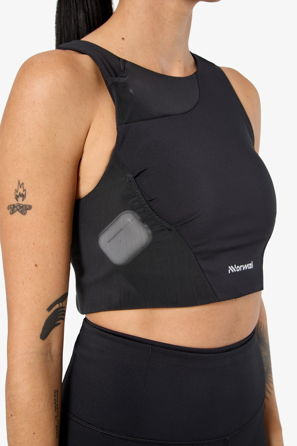 NNormal Trail Crop Top 02 W Black  by Nnormal