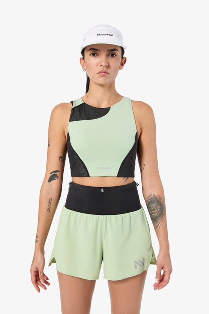 NNormal Trail Crop Top 02 W Green  by Nnormal