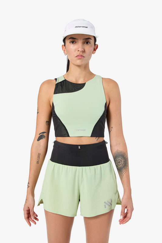 NNormal Trail Crop Top 02 W Green  by Nnormal