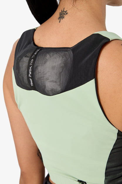 NNormal Trail Crop Top 02 W Green  by Nnormal
