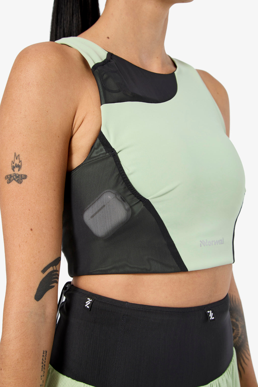 NNormal Trail Crop Top 02 W Green  by Nnormal