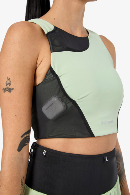 NNormal Trail Crop Top 02 W Green  by Nnormal