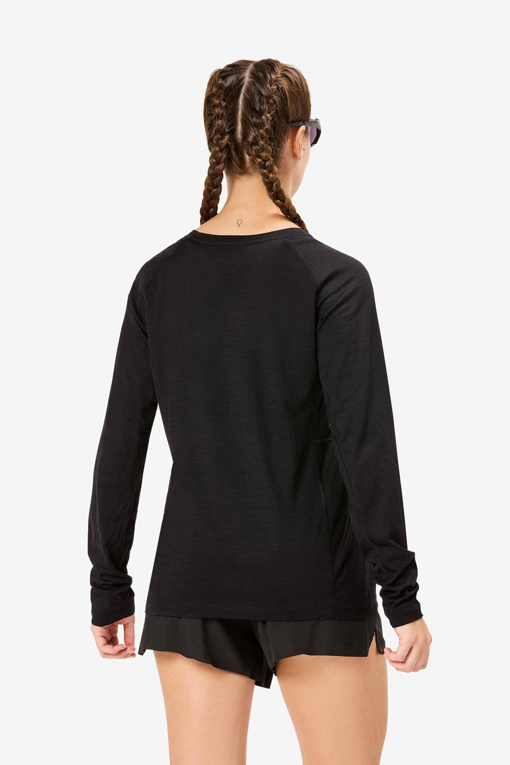NNormal Women's Merino Long Sleeve T-shirt Black  by Nnormal