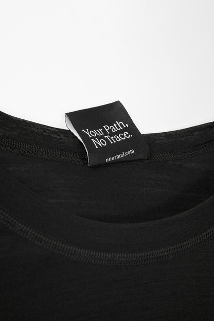 NNormal Women's Merino Long Sleeve T-shirt Black  by Nnormal