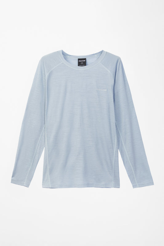NNormal Women's Merino Long Sleeve T-shirt Blue  by Nnormal