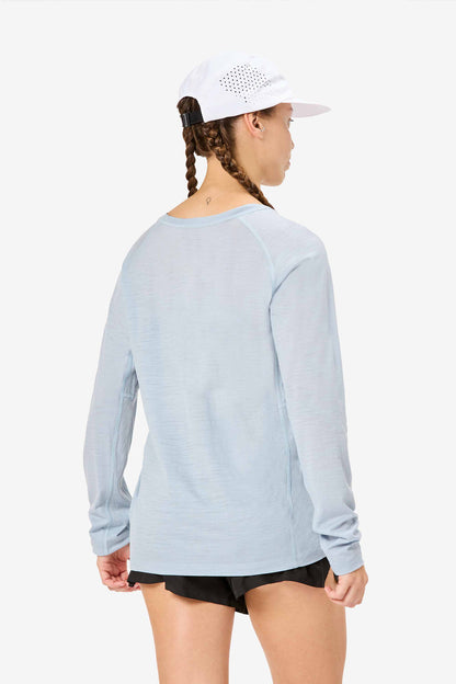 NNormal Women's Merino Long Sleeve T-shirt Blue  by Nnormal