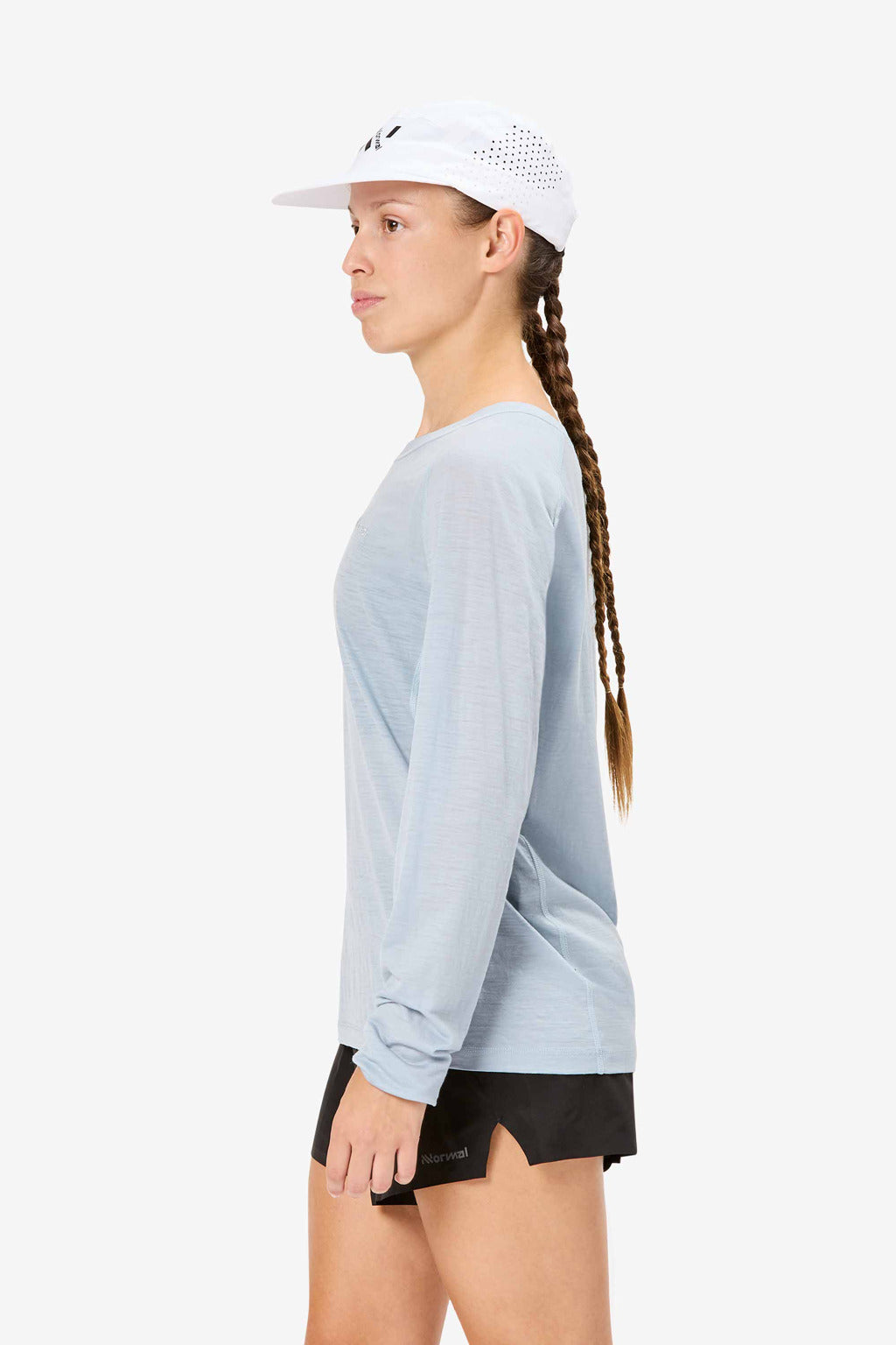 NNormal Women's Merino Long Sleeve T-shirt Blue  by Nnormal