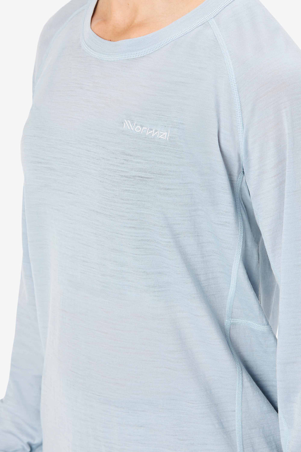 NNormal Women's Merino Long Sleeve T-shirt Blue  by Nnormal