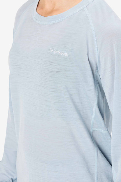 NNormal Women's Merino Long Sleeve T-shirt Blue  by Nnormal