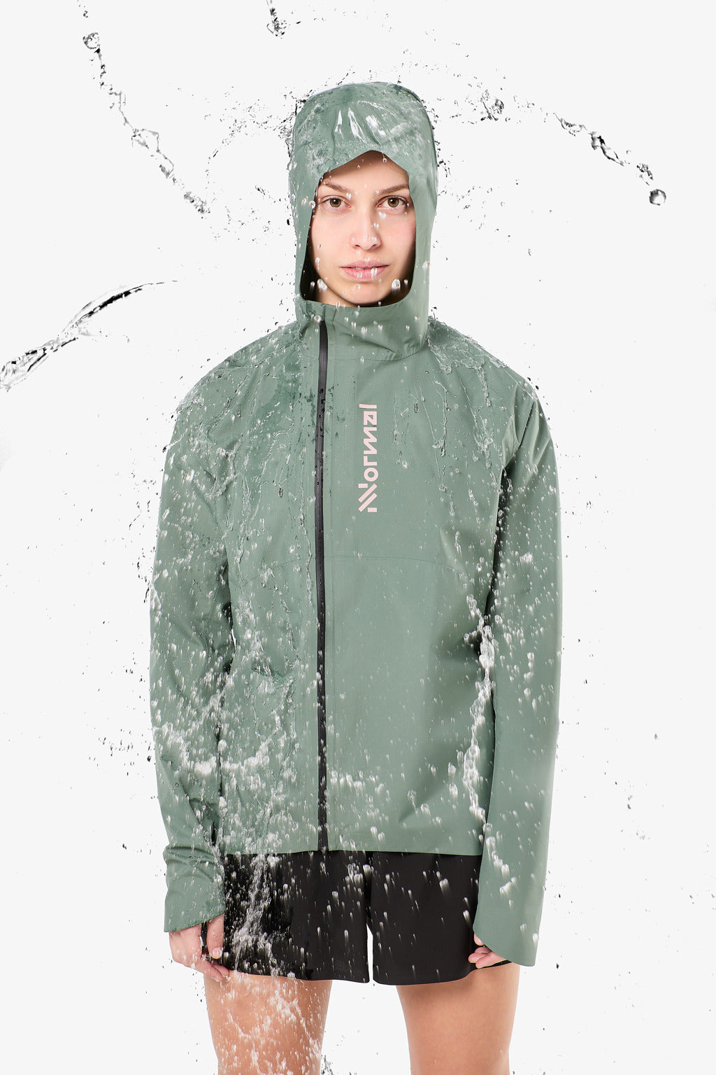 NNormal Trail Rain Jacket W Green  by Nnormal