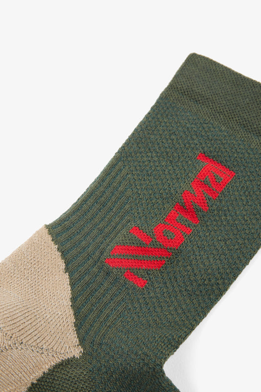 NNormal Merino Sock Green  by Nnormal
