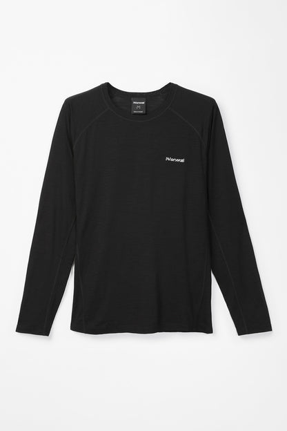 NNormal Men's Merino Long Sleeve T-shirt Black  by Nnormal