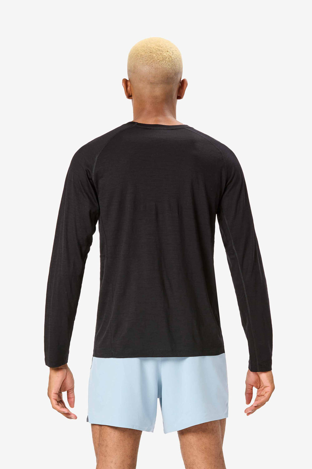 NNormal Men's Merino Long Sleeve T-shirt Black  by Nnormal